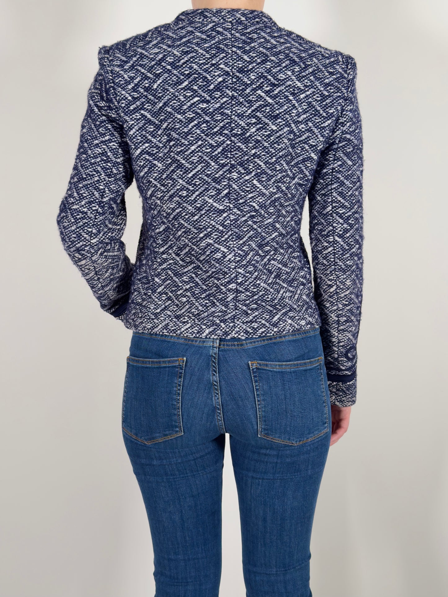 DAY Birger Et Mikkelsen Wool Blend Jacket blue white