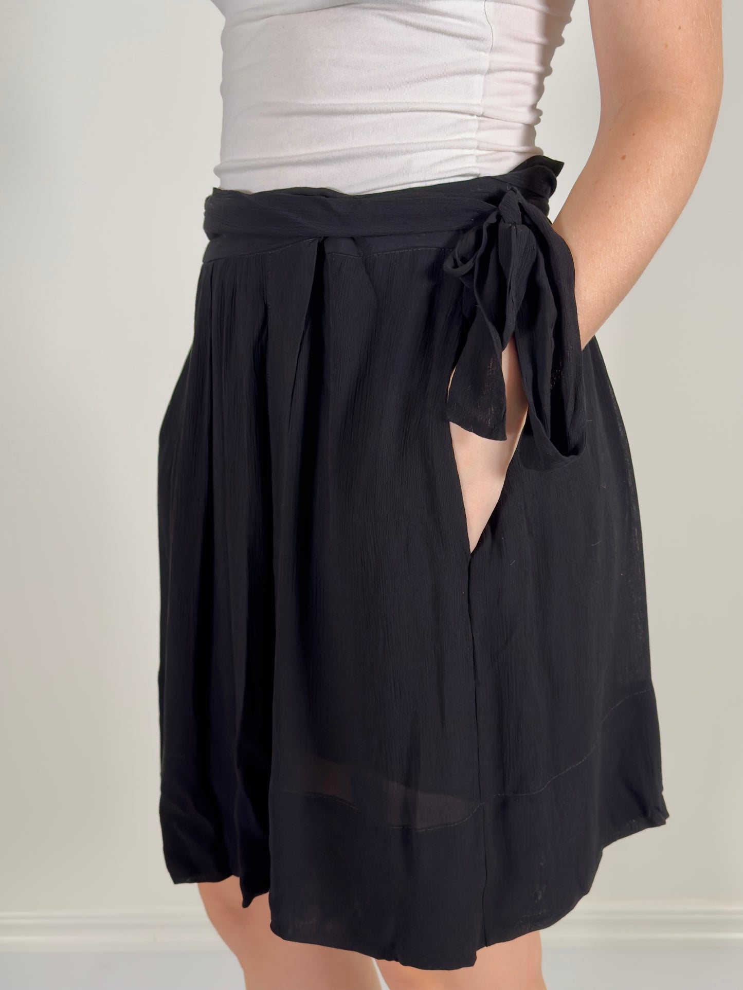 Isabel Marant Etoile Wrap Around Skirt black