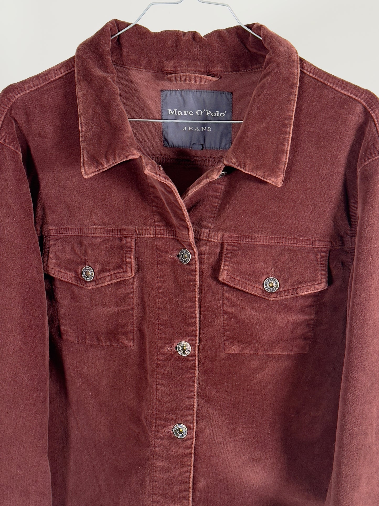 Marc O Polo Jeans Velvet Jacket burgundy