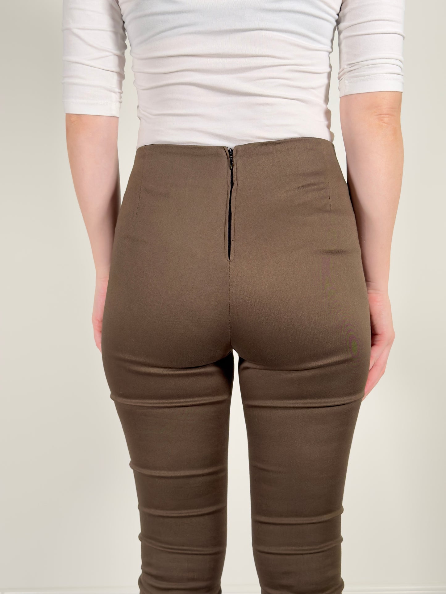 Massimo Dutti Skinny Fit Pants green