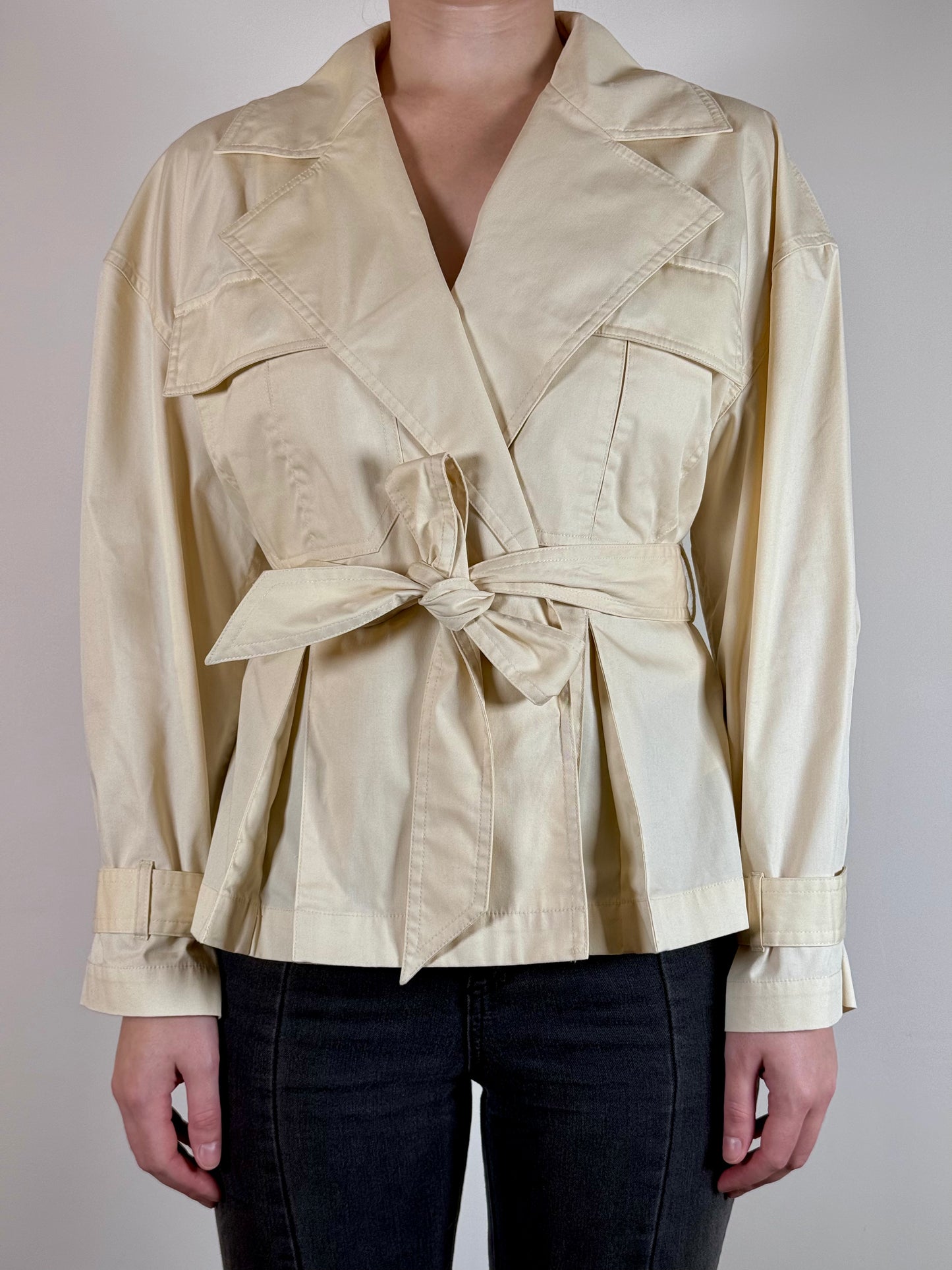 Other Stories Short Trench Jacket beige
