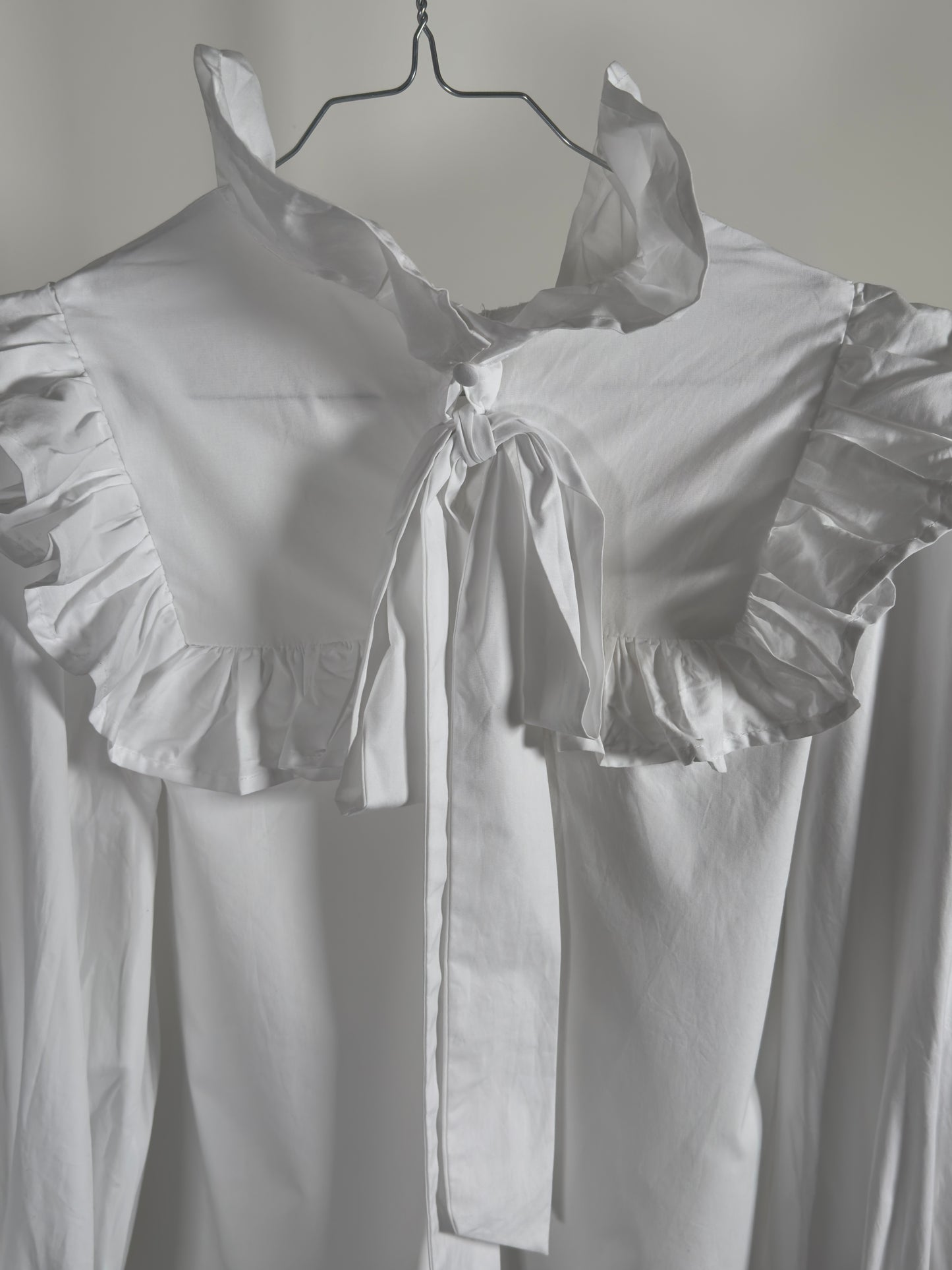 White Raffle Blouse