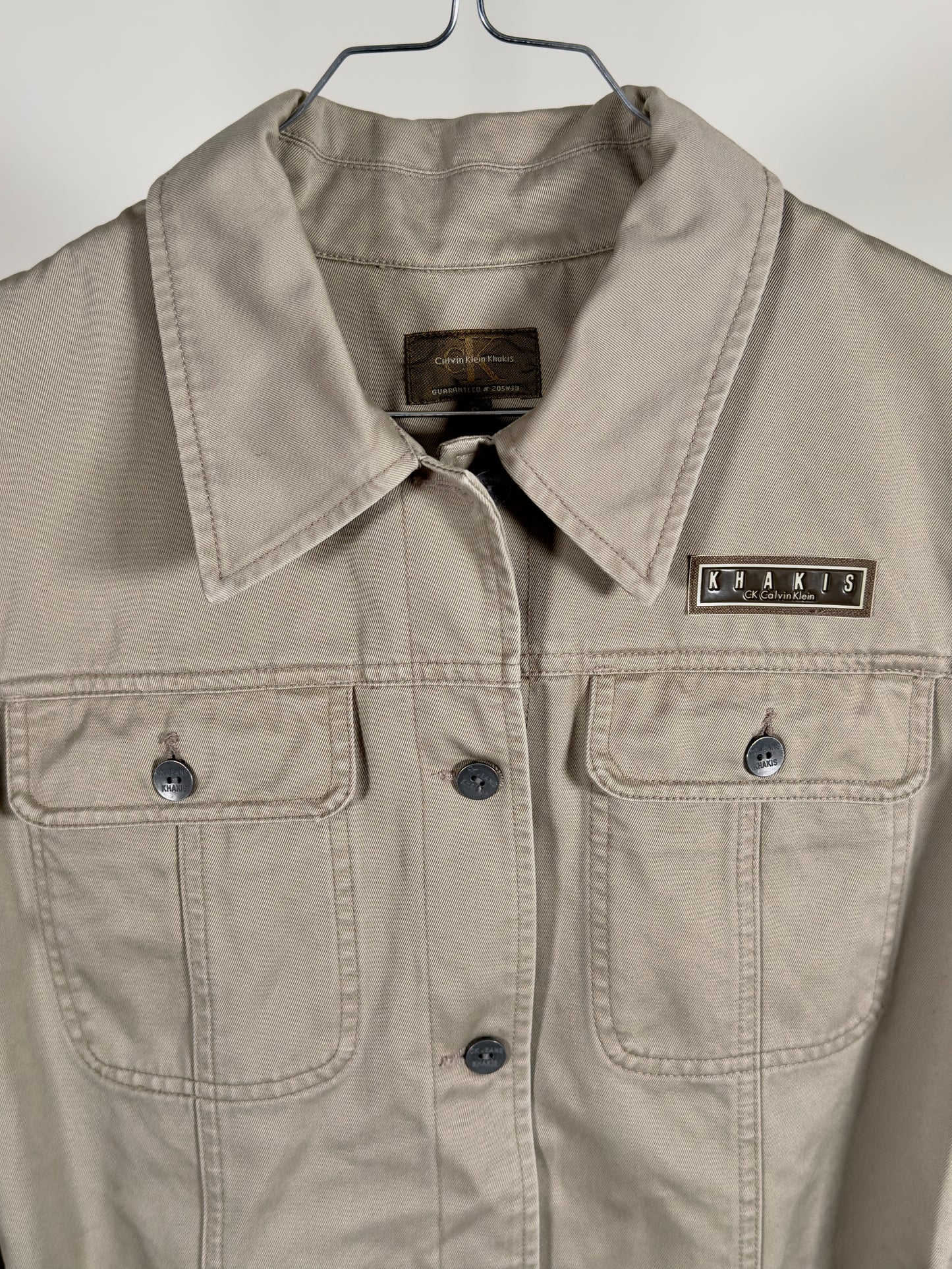 Calvin Klein Khakis Short Sleeved Shirt green