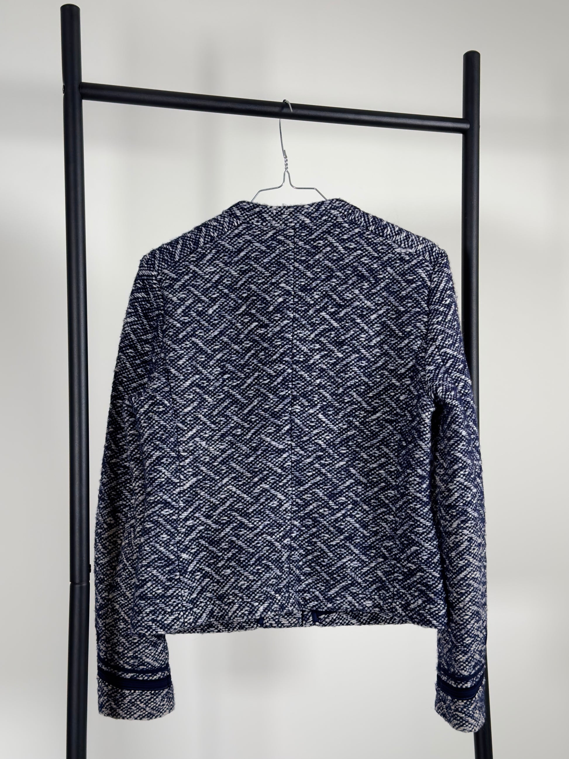 DAY Birger Et Mikkelsen Wool Blend Jacket blue white