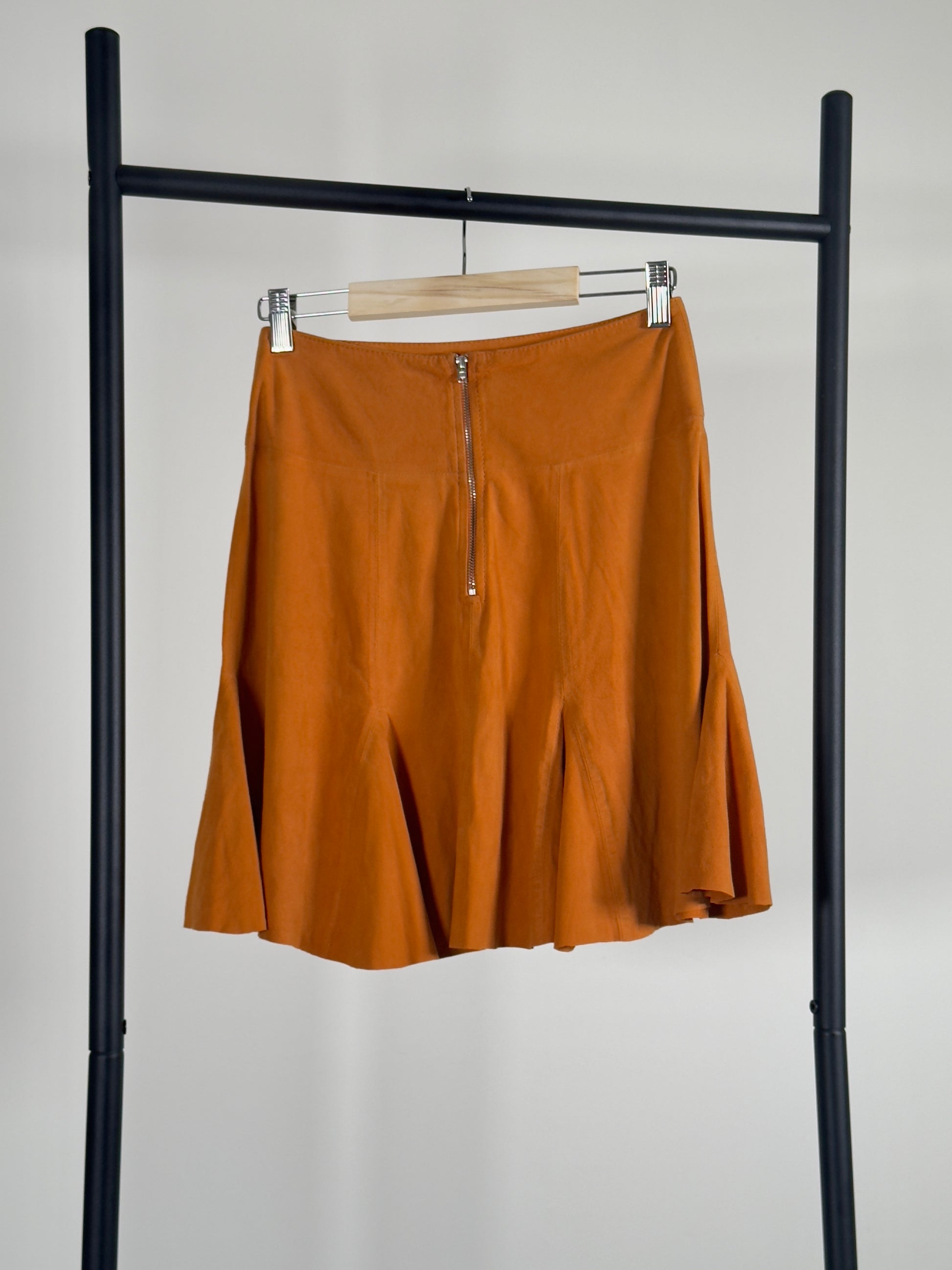 Dagmar Suede Skirt orange 