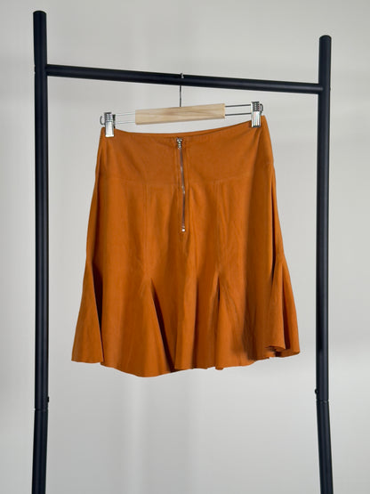 Dagmar Suede Skirt orange 