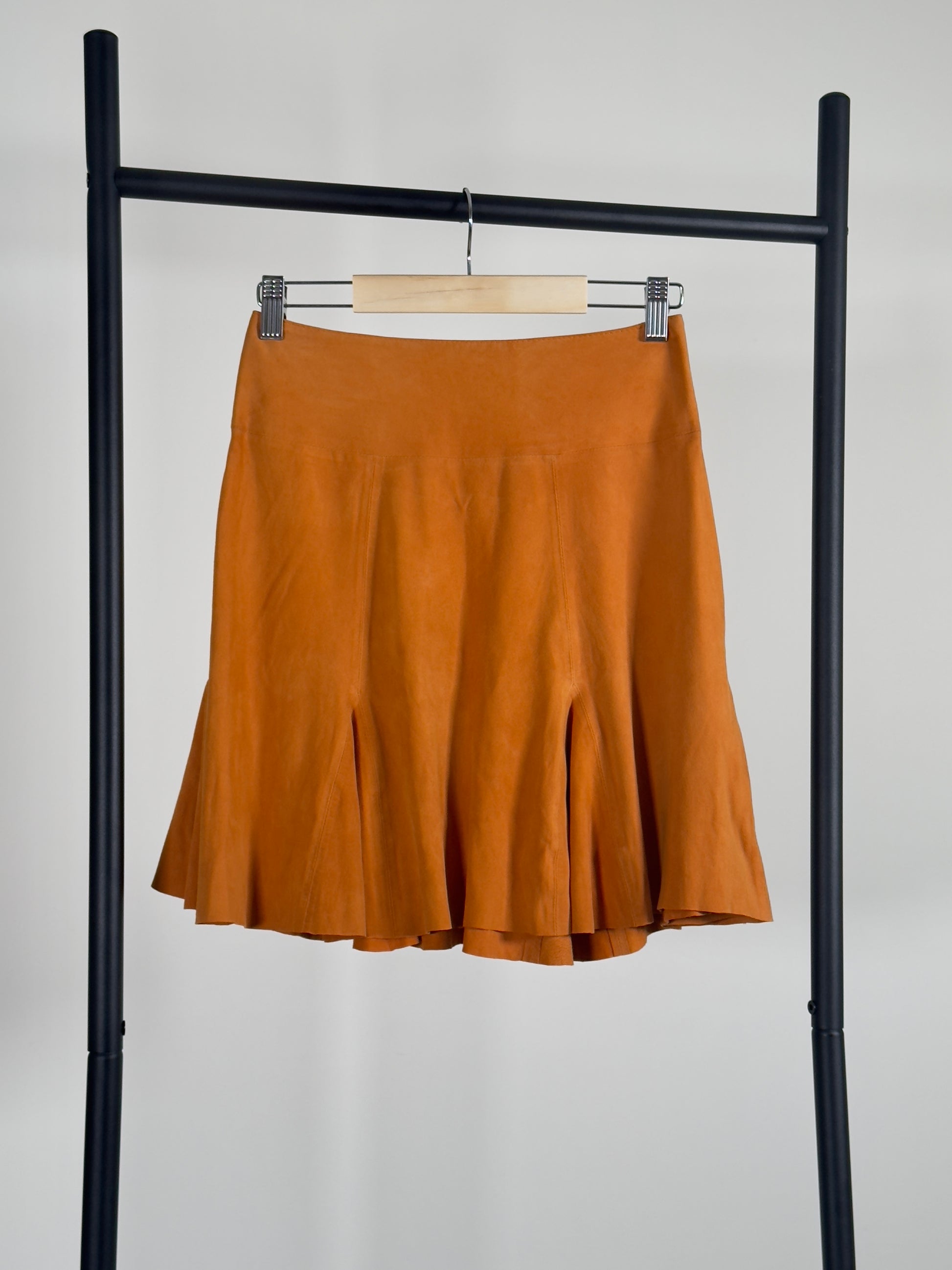 Dagmar Suede Skirt orange 