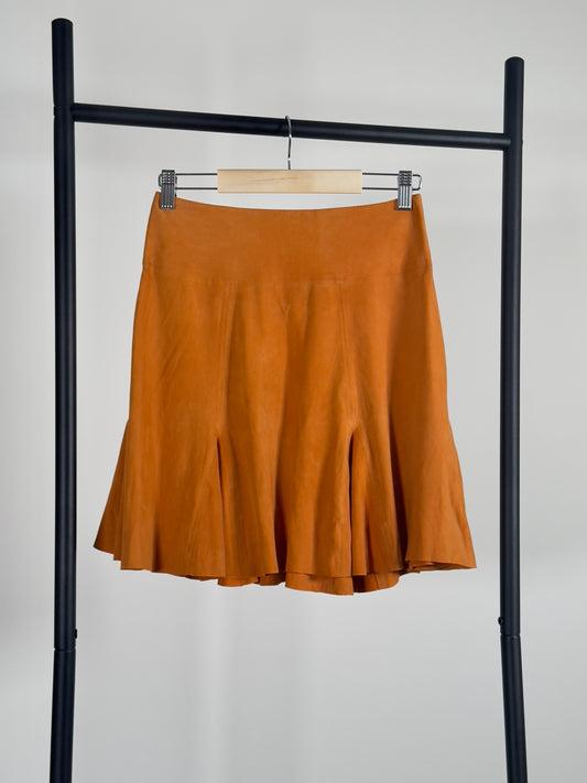 Dagmar Suede Skirt orange 