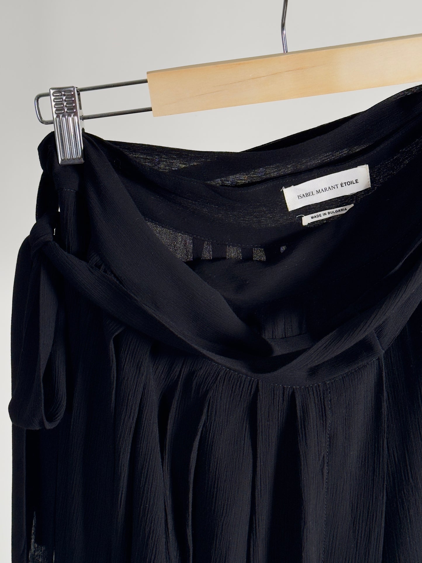 Isabel Marant Etoile Wrap Around Skirt black