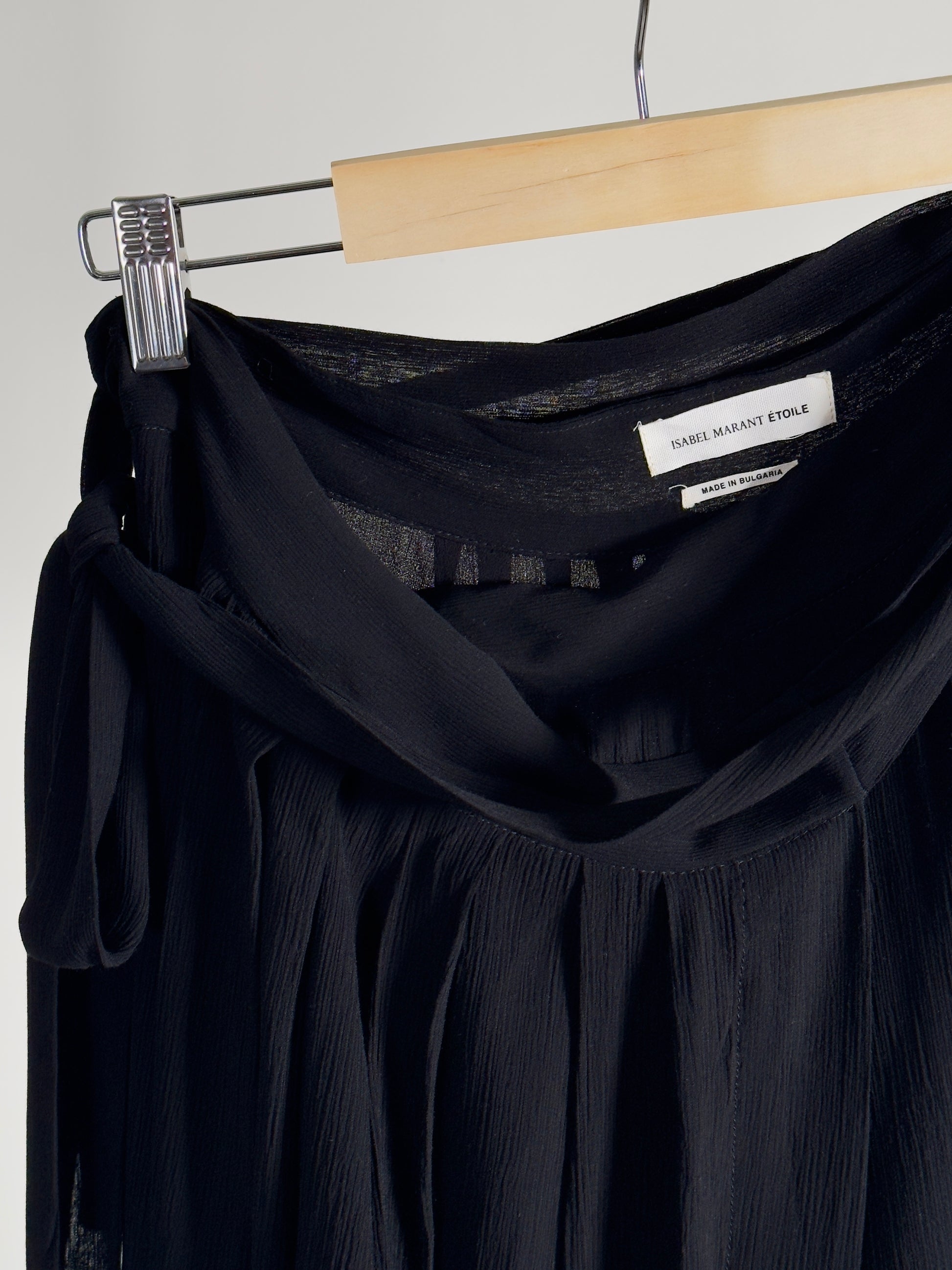Isabel Marant Etoile Wrap Around Skirt black