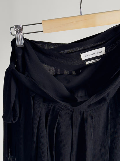 Isabel Marant Etoile Wrap Around Skirt black