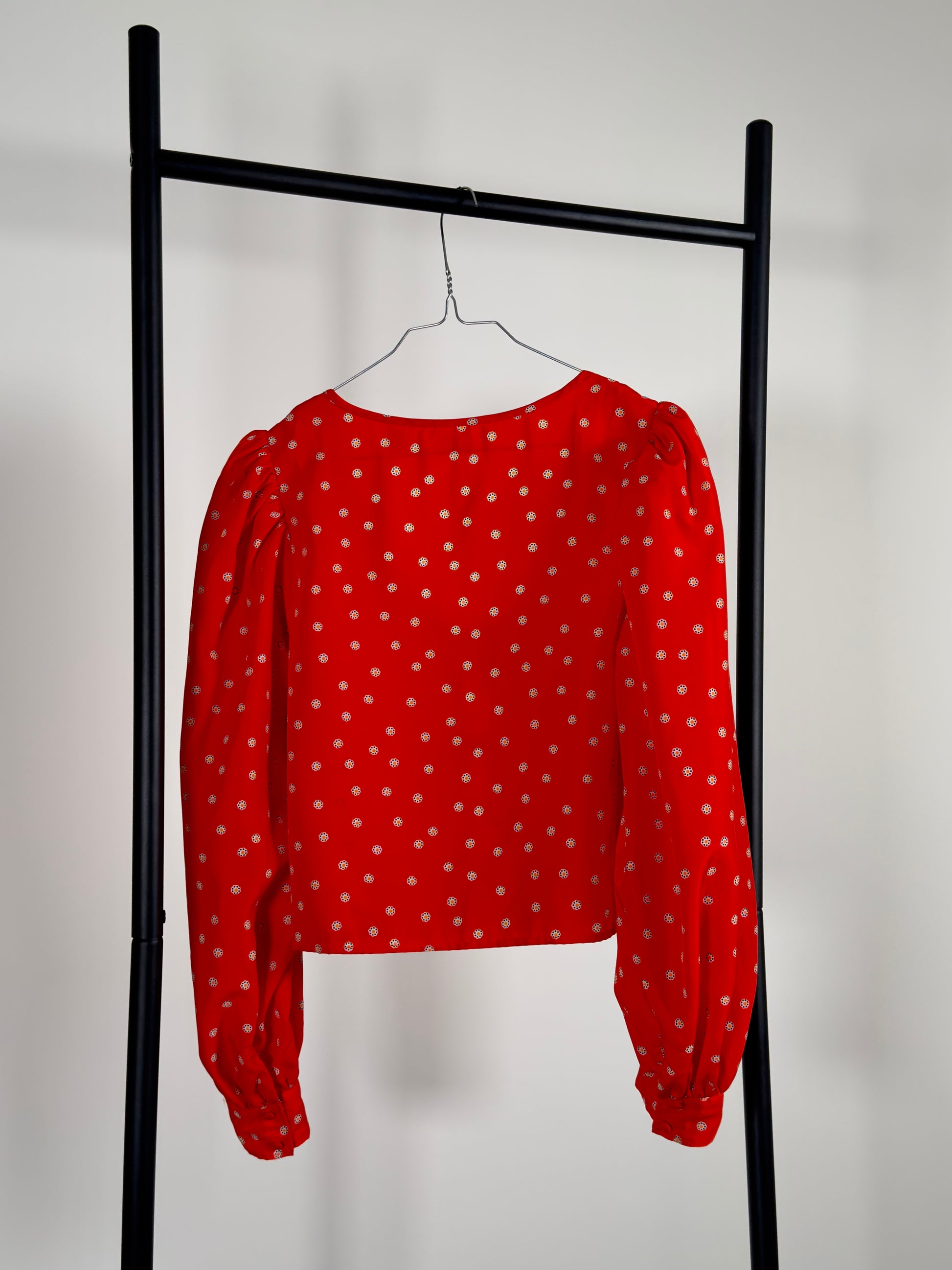 Levis Puff Sleeve Blouse red