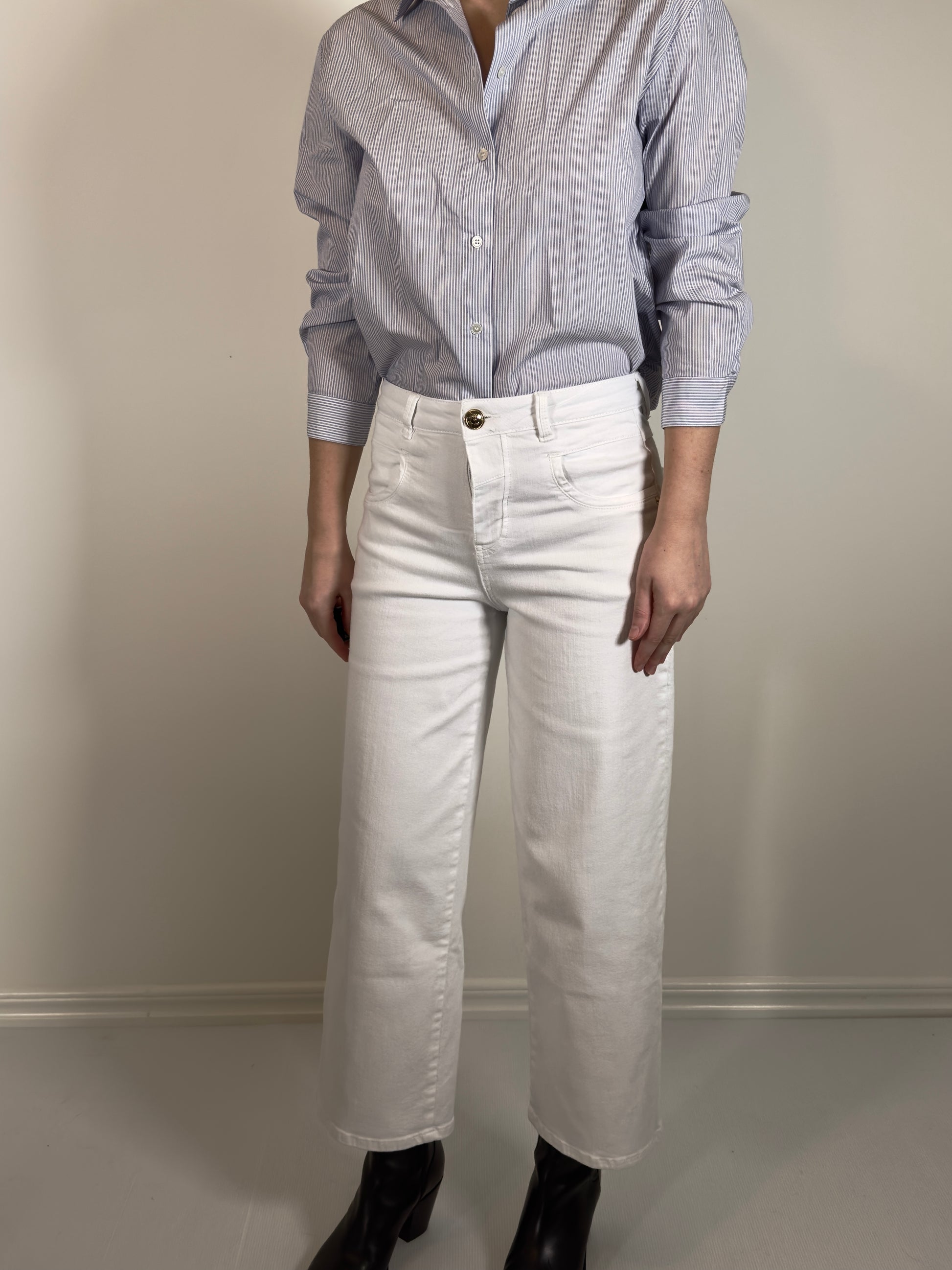 Mos Mosh Cropped Jeans white 