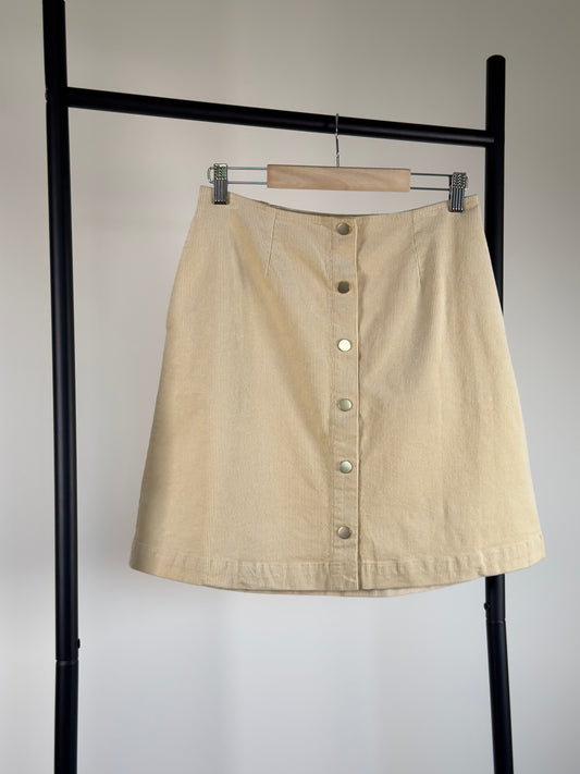 A-LINE CORDUROY SKIRT - SIZE 36