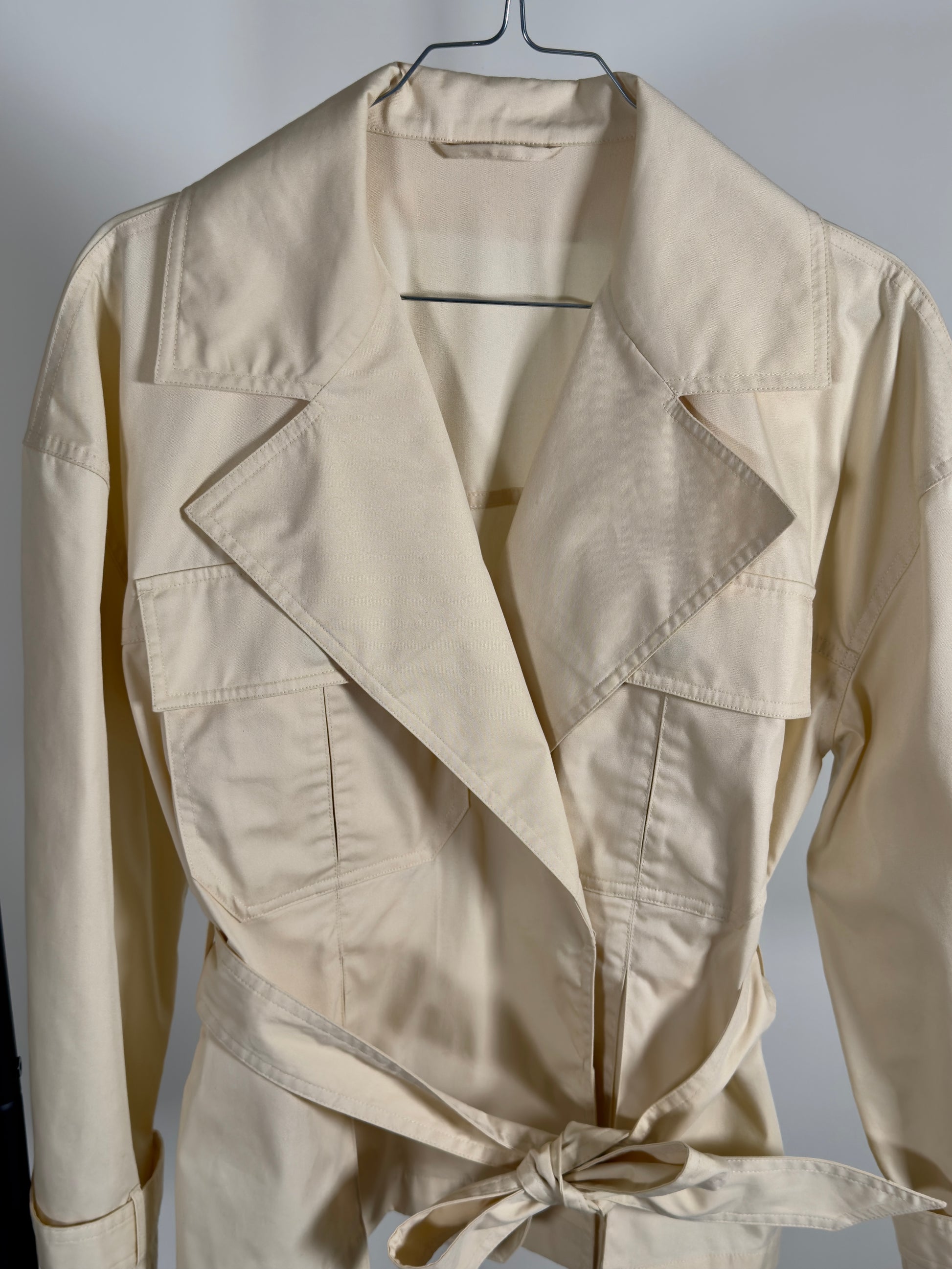 Other Stories Short Trench Jacket beige