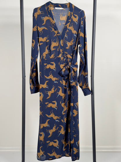 Sissy Boy Wrap Around Dress blue 