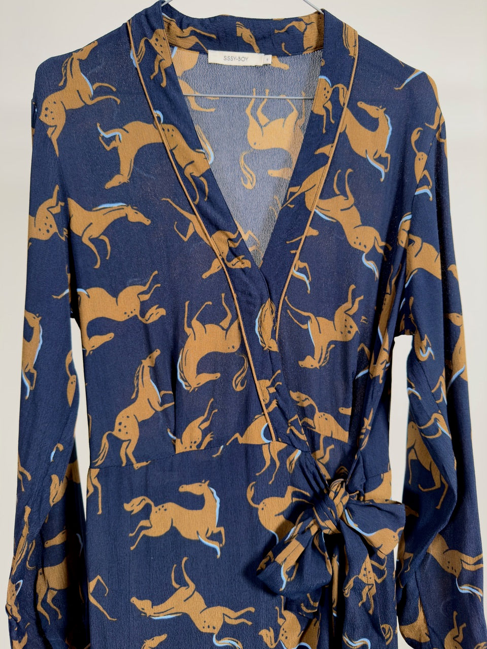Sissy Boy Wrap Around Dress blue 