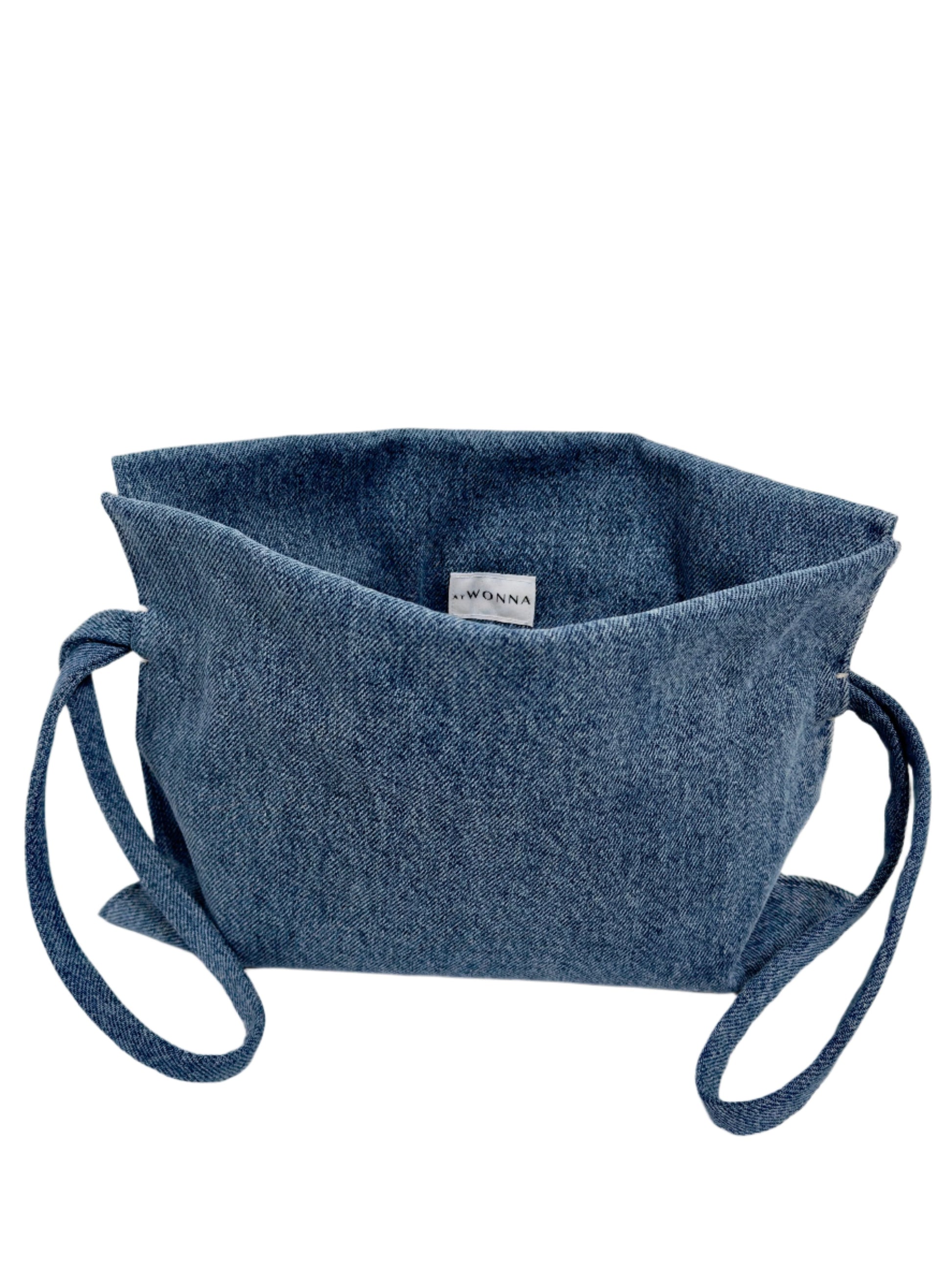 upcycled denim bag blue AT WONNA 