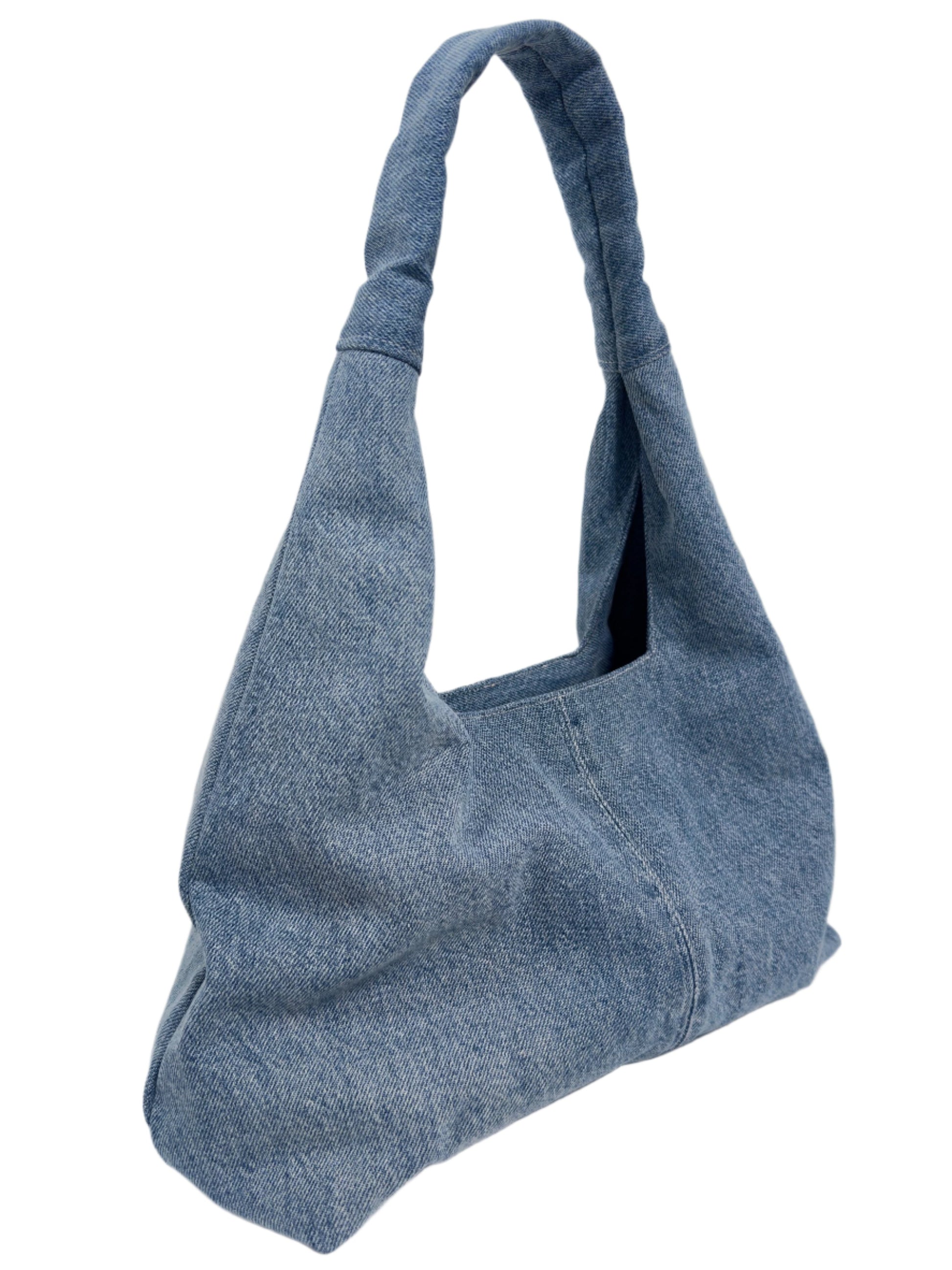 Upcycled denim Bea bag blue AT WONNA 